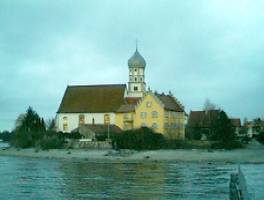 Wasserburg vom Bodensee aus gesehen
